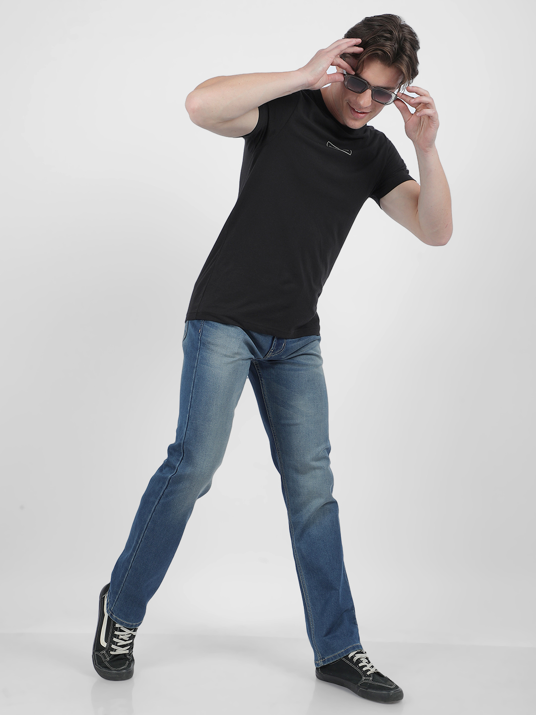 Numero Uno Men Faded Blue Jeans